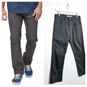 Patagonia Gray Performance Twill Pants Mens 31 x 32 Slim Straight Stretch